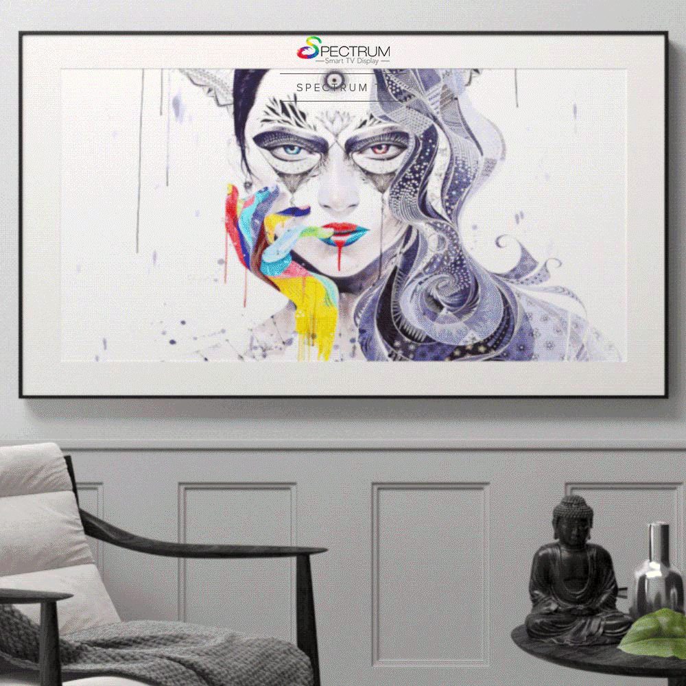High quality art and photo gallery smart TV display.