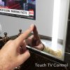 Smart touch controlled mirror TV.